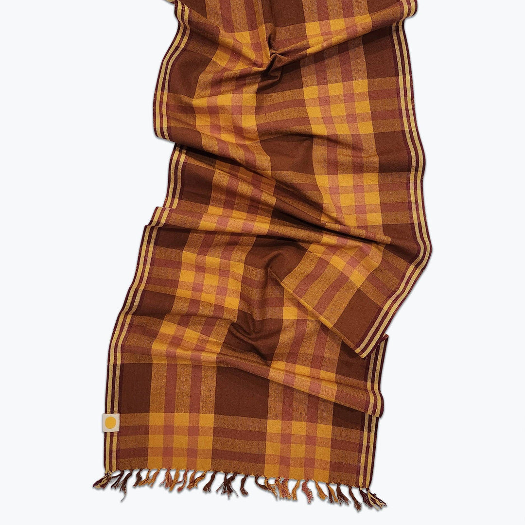 All Roads Charleston Plaid Table Runner - Amber