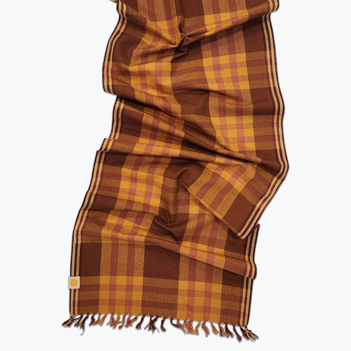 All Roads Charleston Plaid Table Runner - Amber