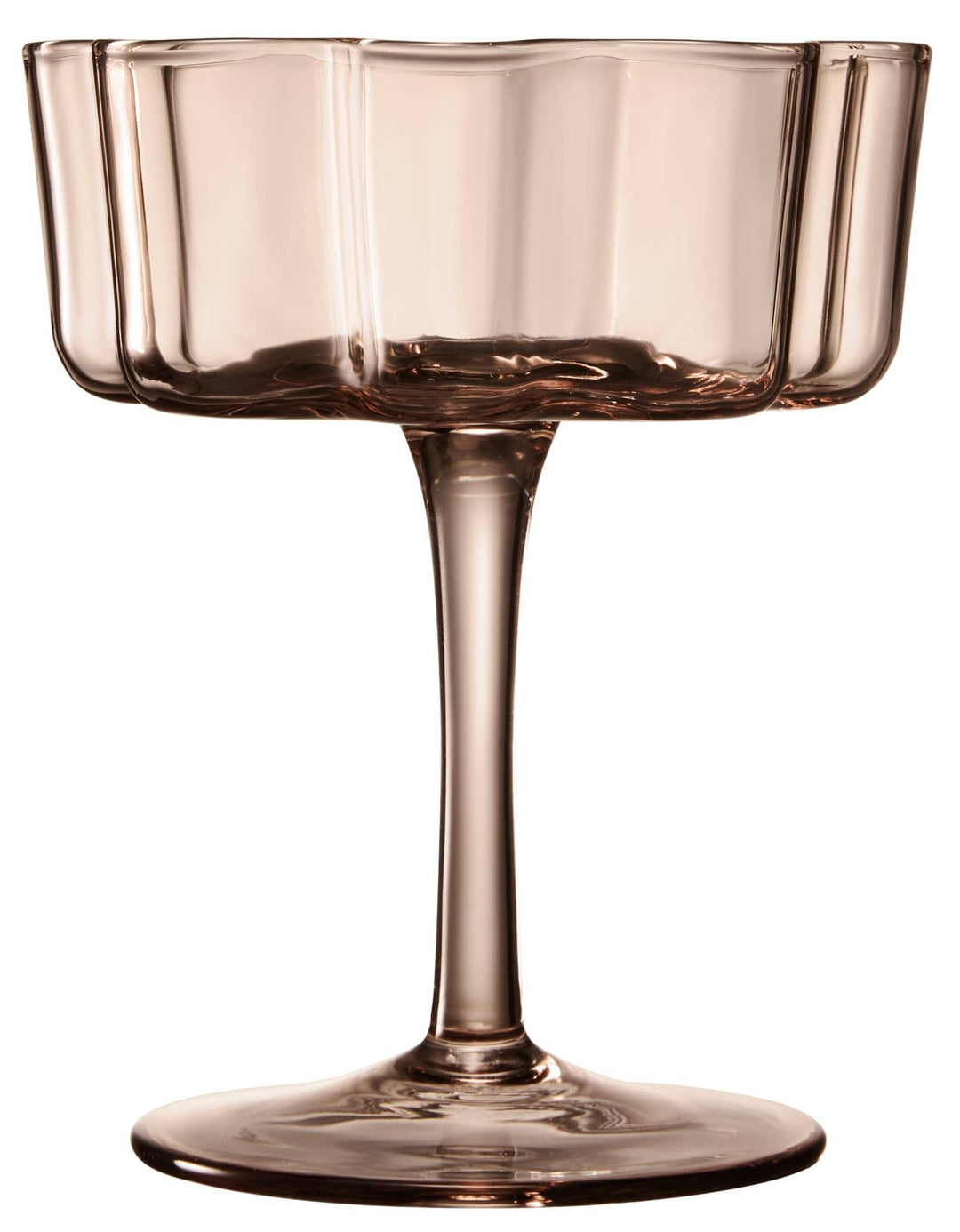 Flower Wave Champagne Coupe Set