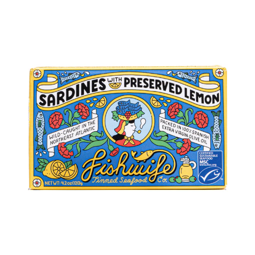 Fishwife Sardines with Preserved Lemon