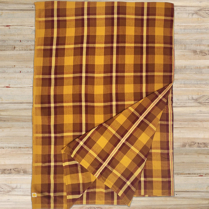 All Roads Bonnie Plaid Tablecloth - Harvest