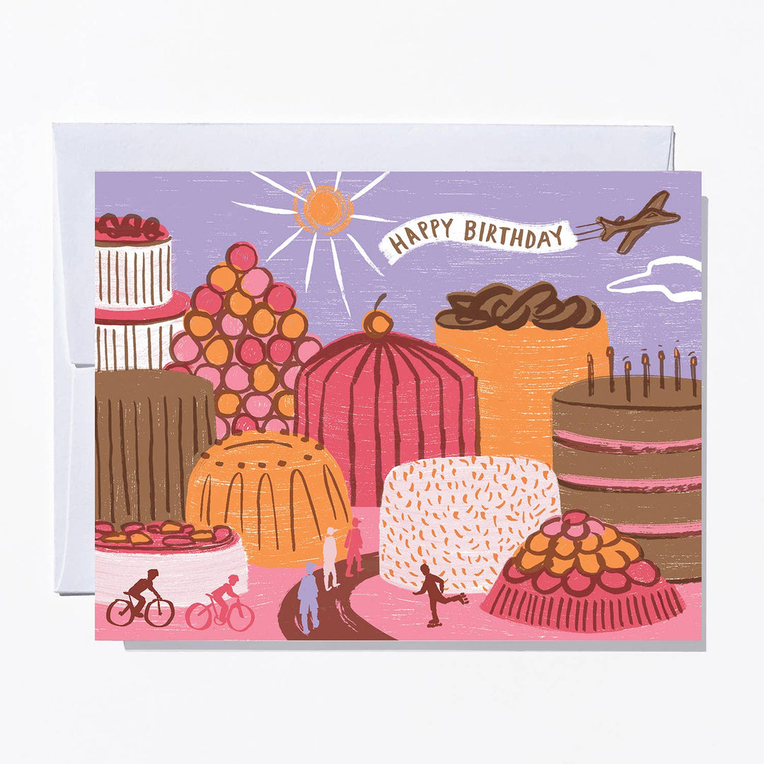 Ruby Sneakers "Cakescape" Birthday Card