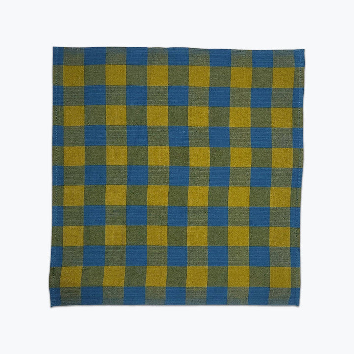 All Roads Big Gingham Napkin Pair - Lake