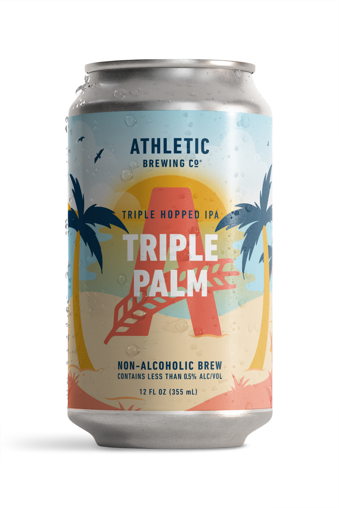 Athletic Brewing "Triple Palm" Triple-Hopped IPA Non-Alcoholic Beer