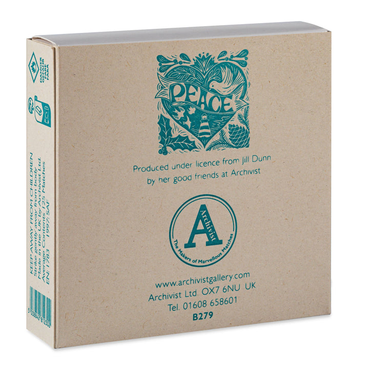 Archivist Gallery "Christmas Peace" Letterpress Printed Matchbox