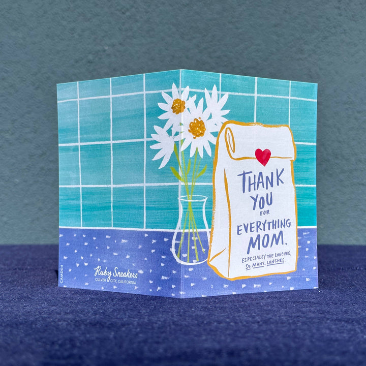 Ruby Sneakers "So Many Lunches" Mother's Day Card