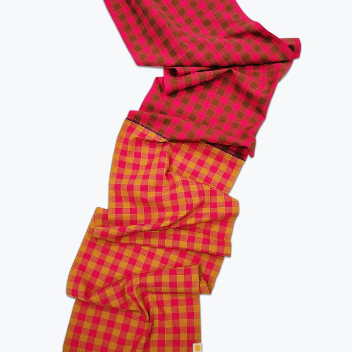 All Roads Chunky Plaid Table Runner - Dahlia