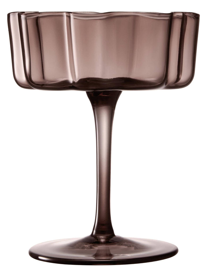 Flower Wave Champagne Coupe Set