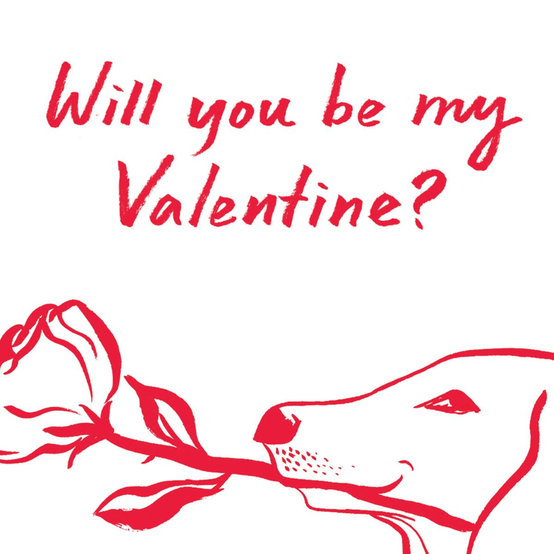 Ruby Sneakers "Dashchund Valentine" Valentine's Day Card