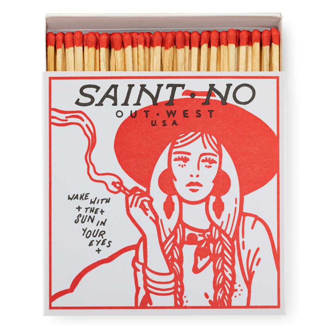 Archivist Gallery "Saint No, Out West" Letterpress Printed Matchbox