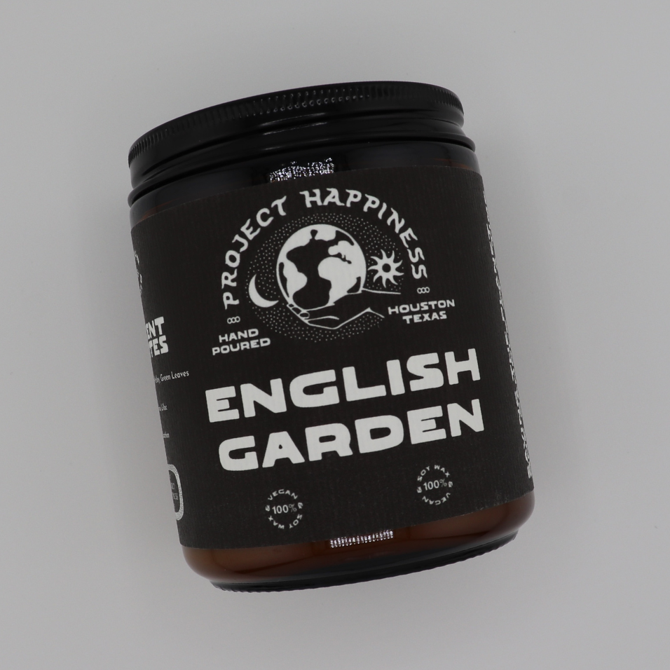 Project Happiness "English Garden" Soy Candle