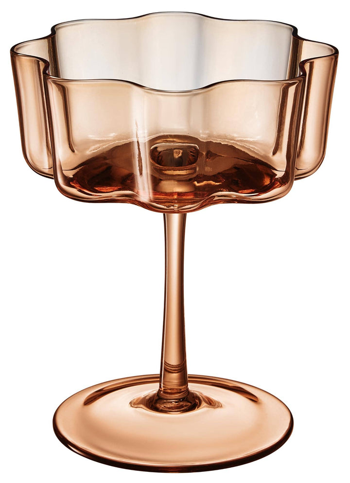 Flower Wave Champagne Coupe Set