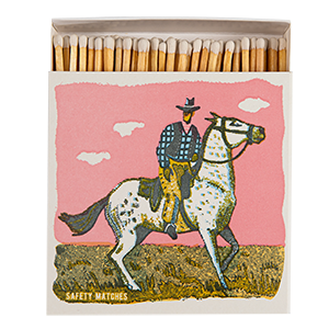 Archivist Gallery "Pink Cowboy" Letterpress Printed Matchbox