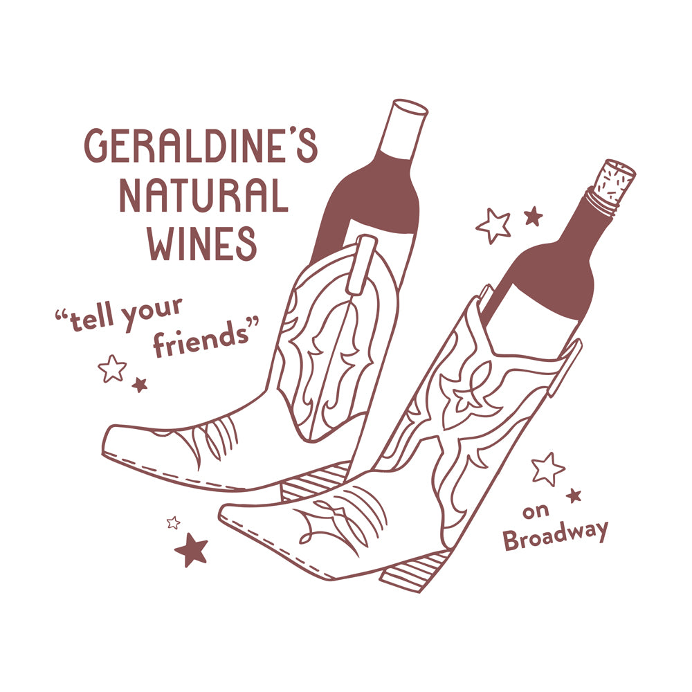 Geraldine's "Wine & Boots" T-Shirt