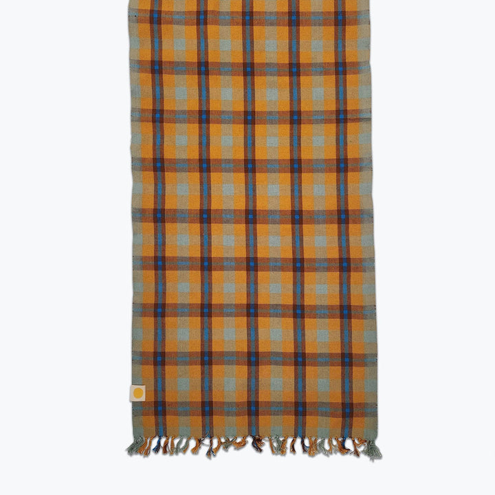 All Roads Charleston Plaid Table Runner - Fawn