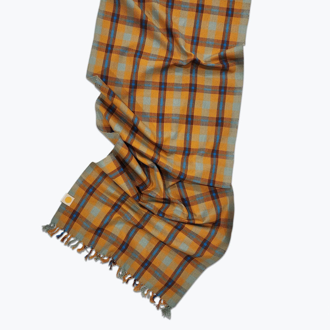 All Roads Charleston Plaid Table Runner - Fawn