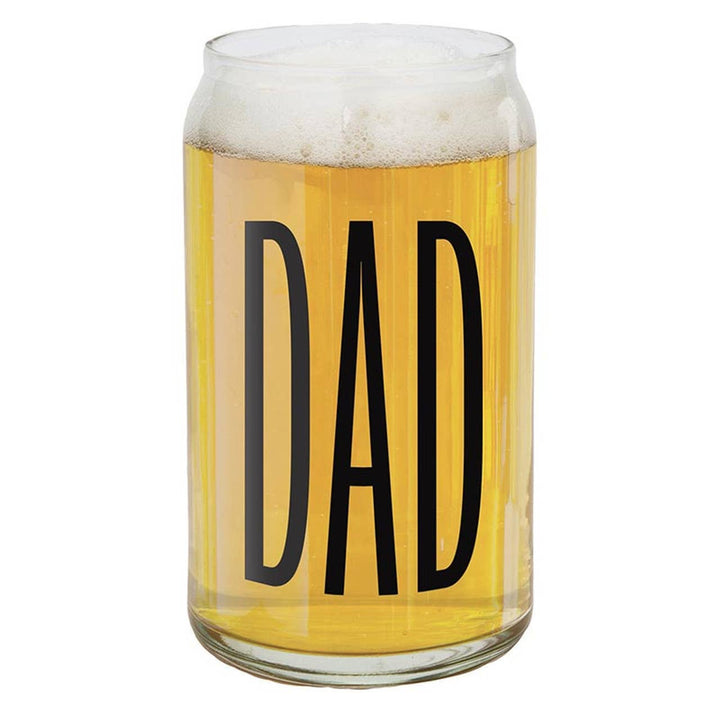 "Dad" Beer Can Glass