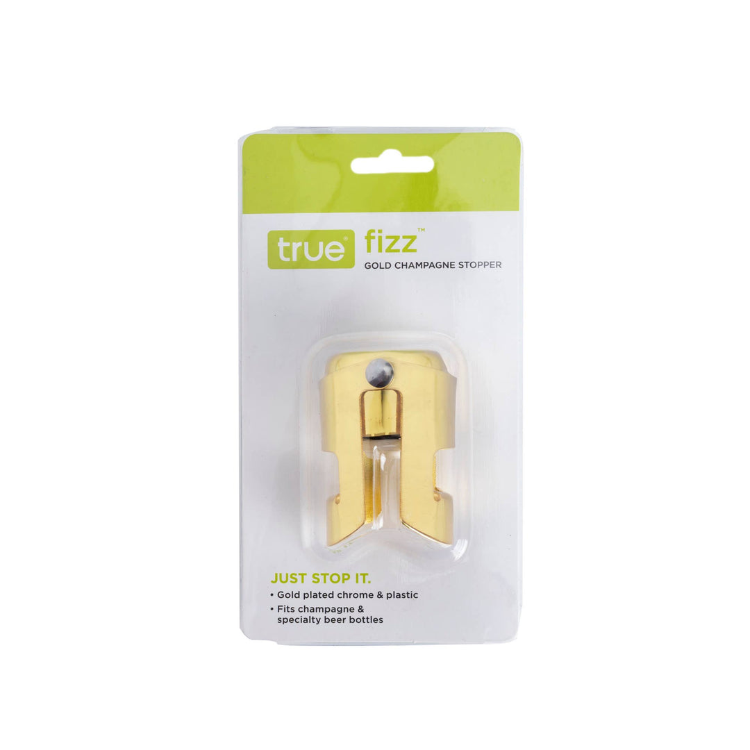 True Fizz Gold Chrome Champagne Stopper