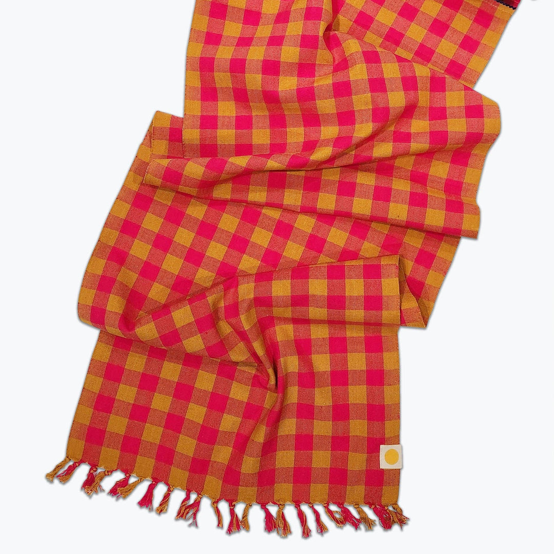 All Roads Chunky Plaid Table Runner - Dahlia