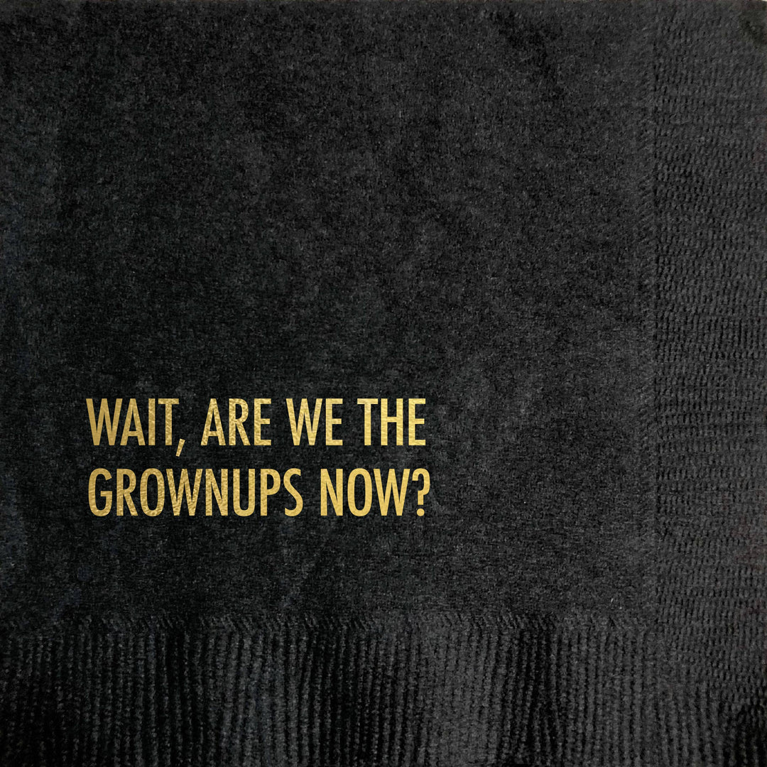 "Grown Ups" Cocktail Napkins