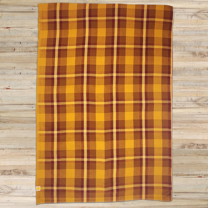 All Roads Bonnie Plaid Tablecloth - Harvest