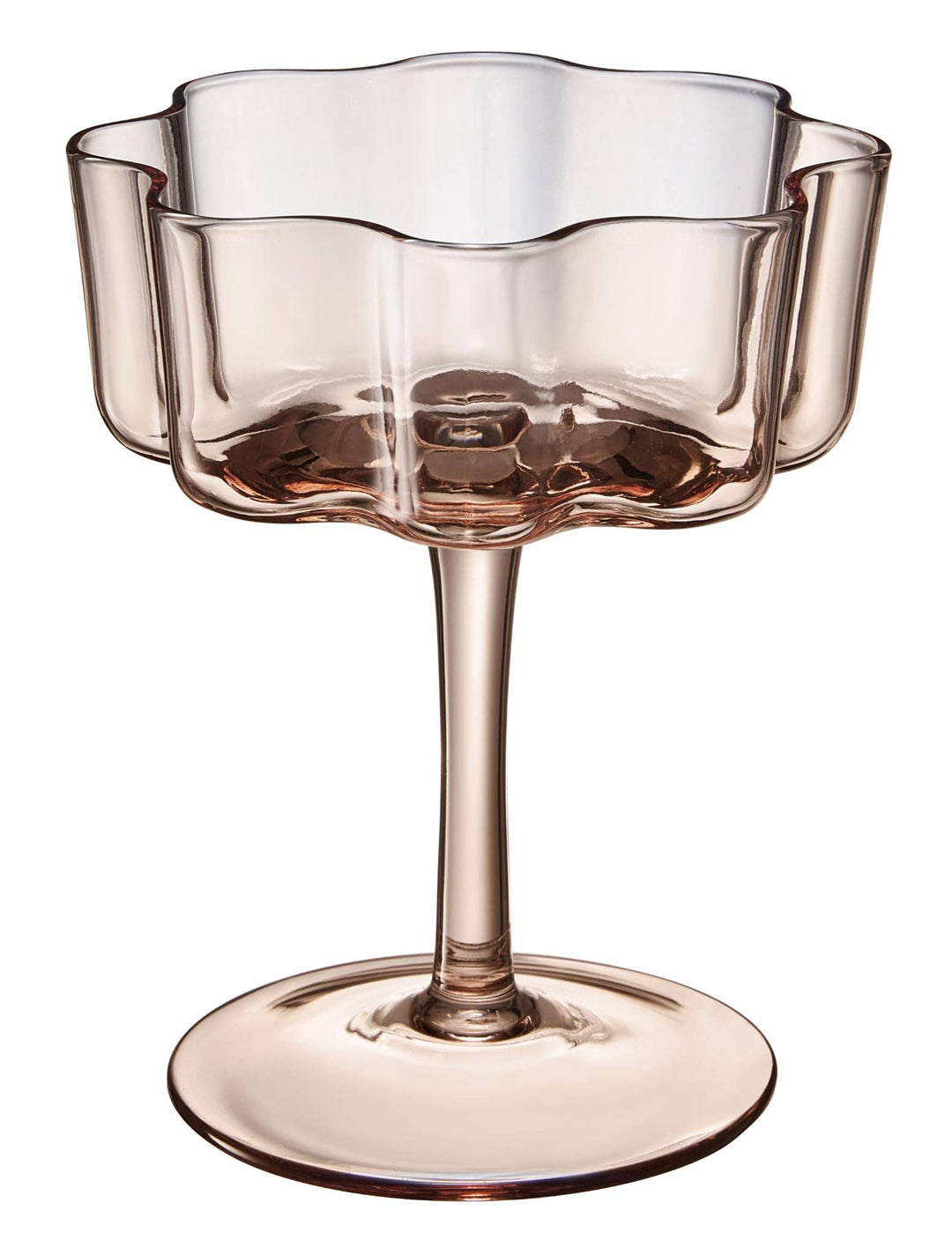 Flower Wave Champagne Coupe Set