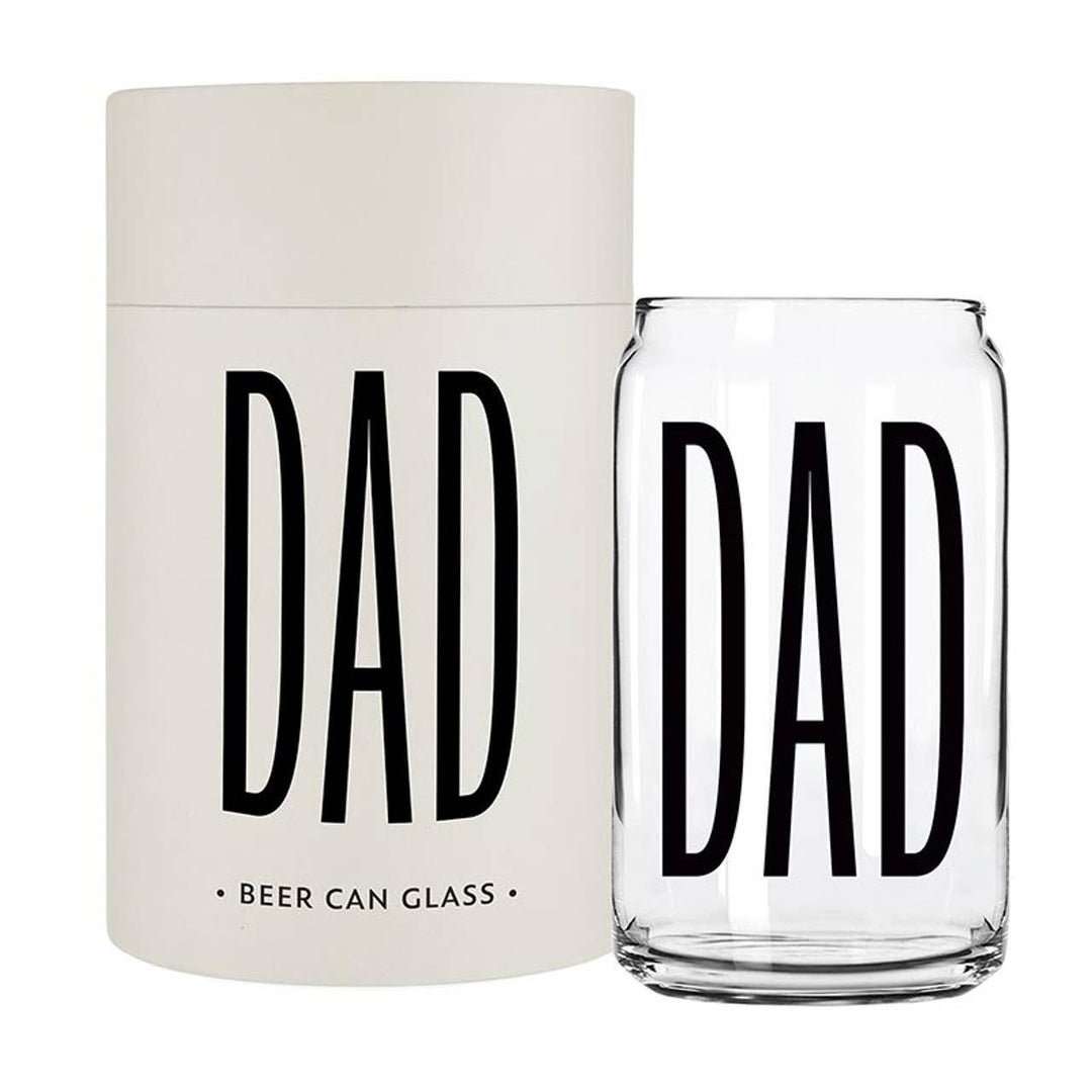 "Dad" Beer Can Glass