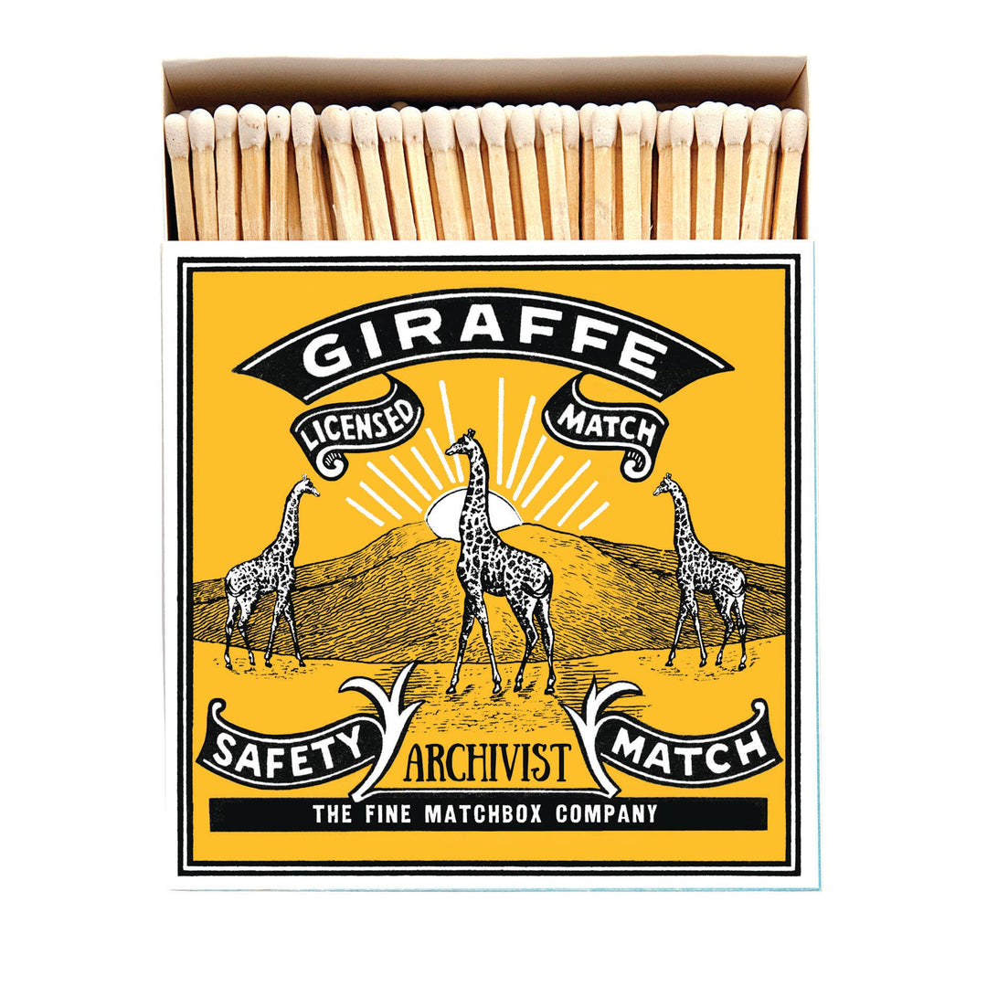 Archivist Gallery "Giraffe" Letterpress Printed Matchbox