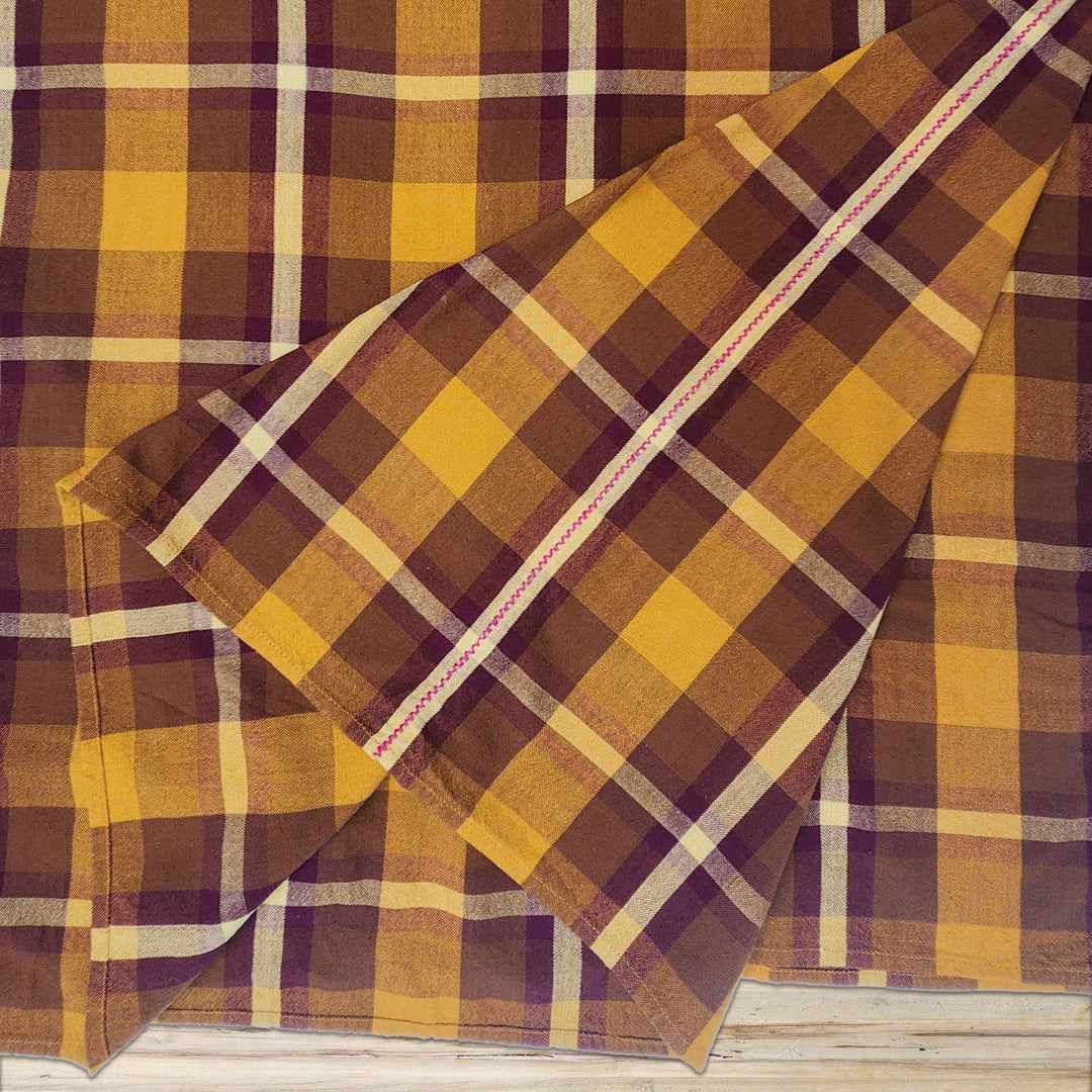 All Roads Bonnie Plaid Tablecloth - Harvest