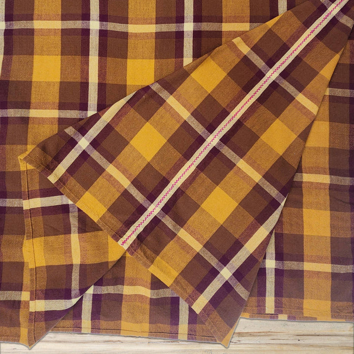 All Roads Bonnie Plaid Tablecloth - Harvest